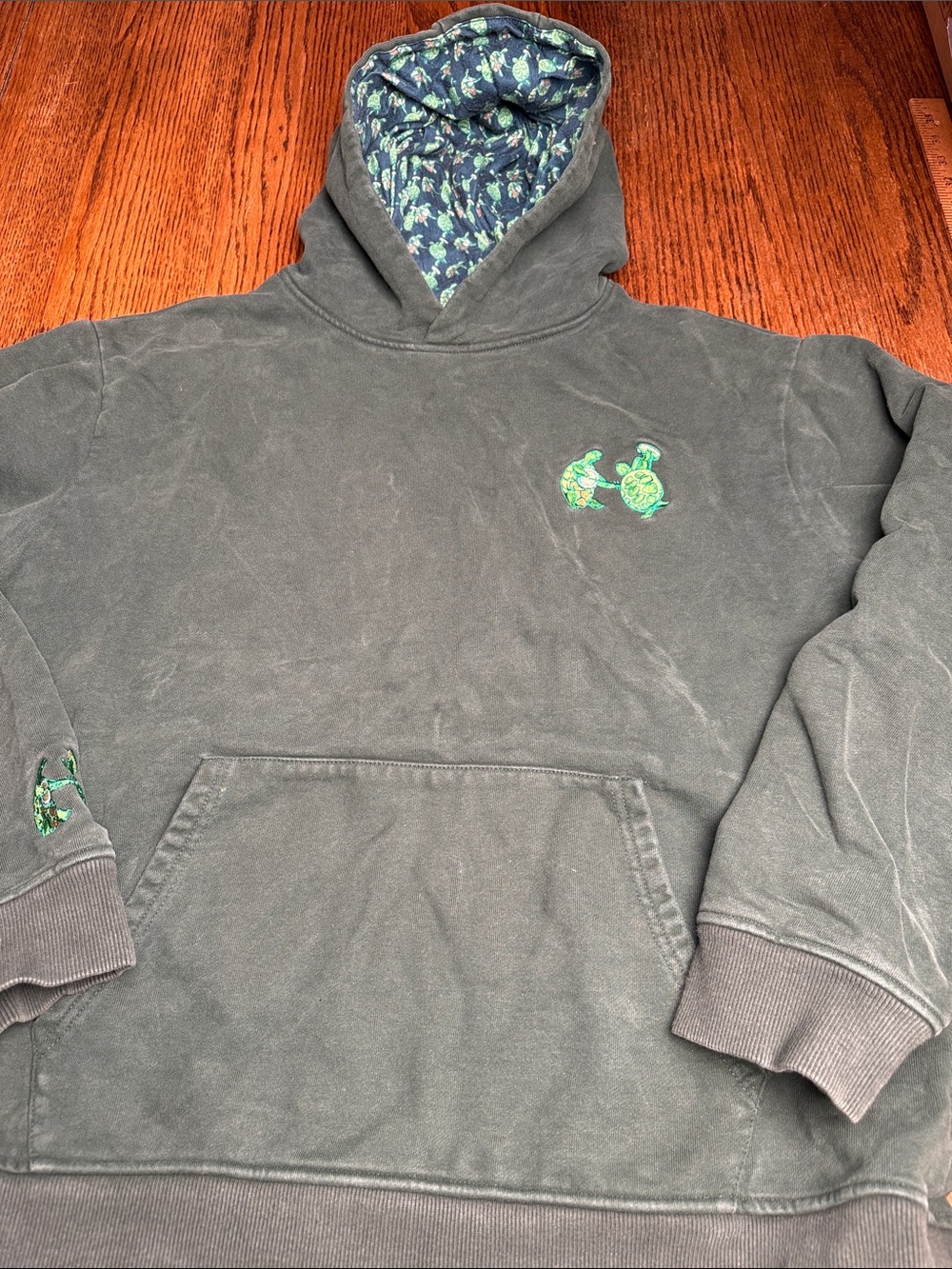 Grateful Dead Section 119 Terrapin Turtles Acid Wash Hoodie Men’s L